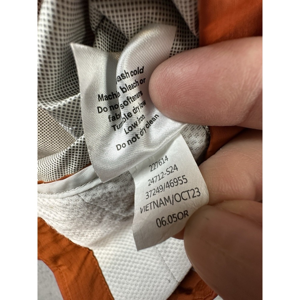 REI Co-op Rainier Rain Jacket Womens Small Orange Hydrowall 2.5 Layer Hooded - Picture 10 of 14